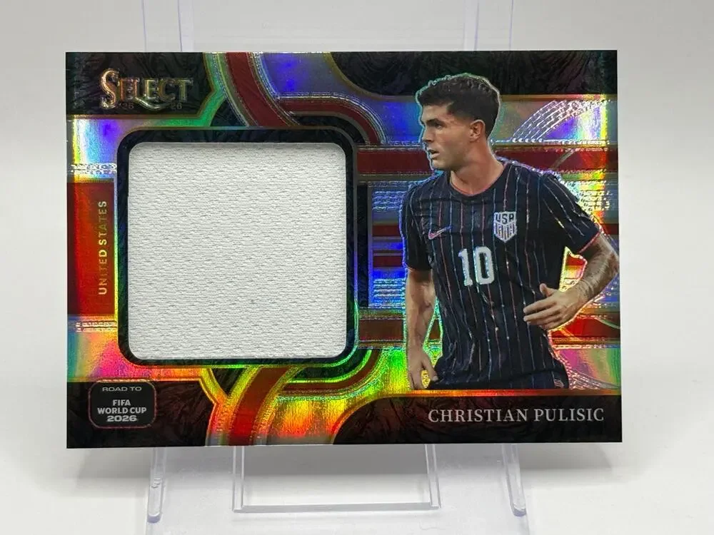 2025-26 Select Christian Pulisic Road to The World Cup Silver Jersey Patch USA